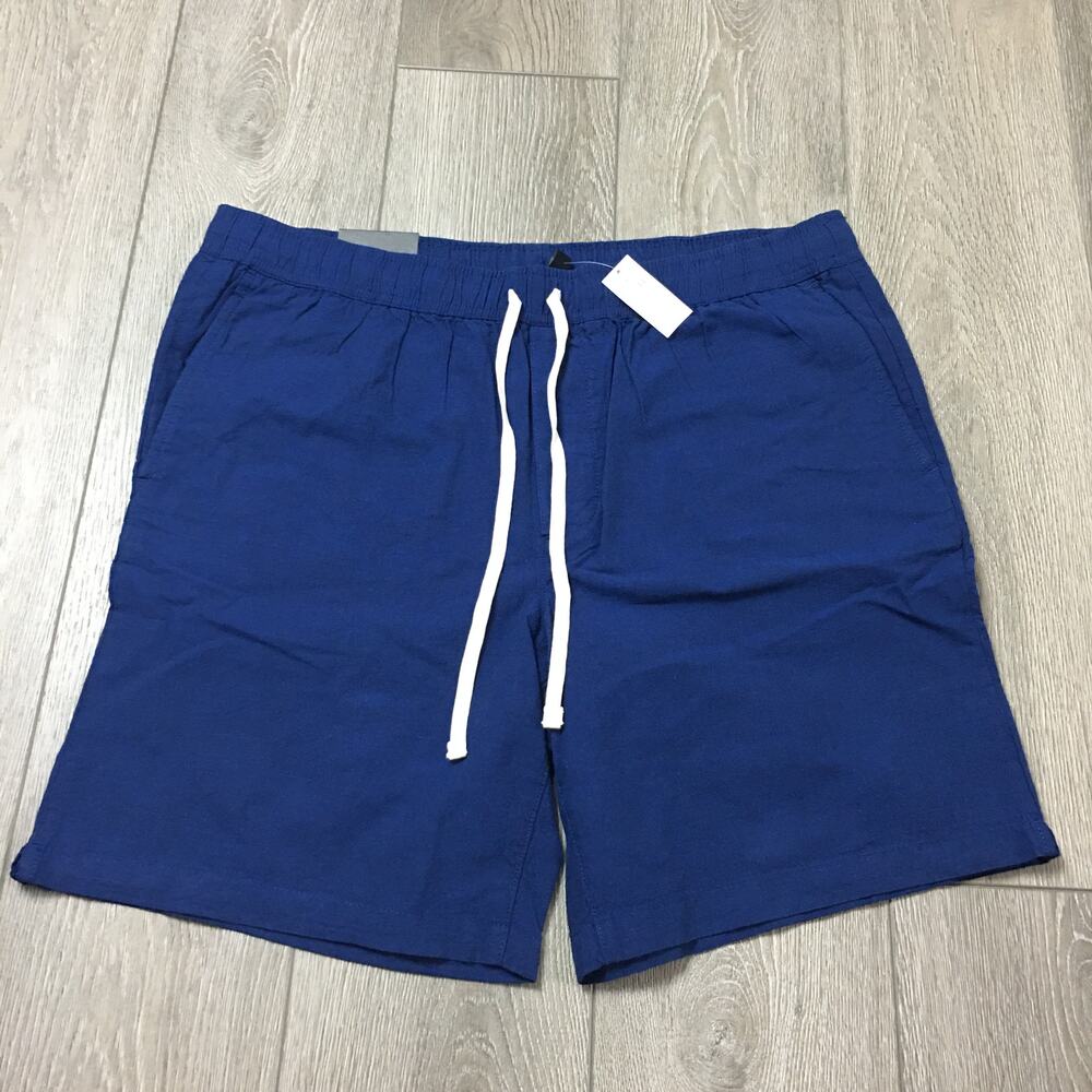 NWT Banana Republic Deck Short Size Large Blue 8" inseam 100% cotton